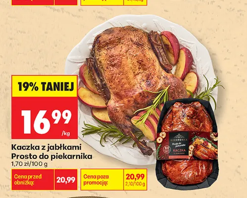 Kaczka z jabłkami Prosto do Piekarnika promocja w Biedronka