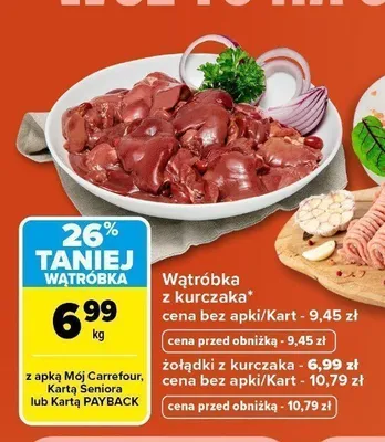 Wątróbka z kurczaka promocja w Carrefour Market