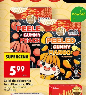 Żelki do obierania Asia Flavours brzoskwinia promocja w Biedronka