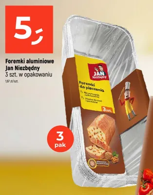 Foremki aluminiowe do pieczenia Jan Niezbędny 3-pak promocja w Dealz