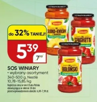Sos winiary promocja w Chata Polska