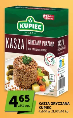 Kasza gryczana prażona Kupiec promocja w ABC