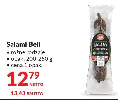 Salami Salami Bell różne rodzaje promocja w Makro