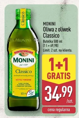 Oliwa z oliwek Classico Monini promocja w Aldi
