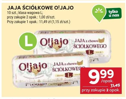 Jaja ściółkowe Oljajo promocja w Stokrotka