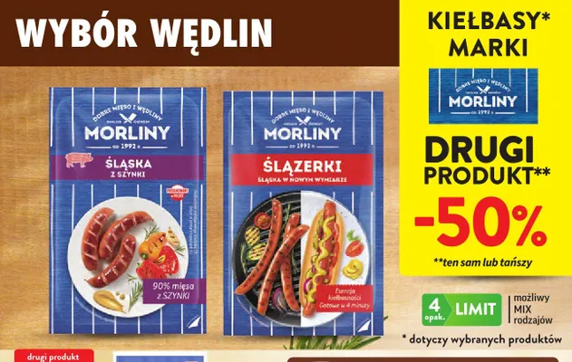 Kiełbasy Morliny promocja w Intermarche
