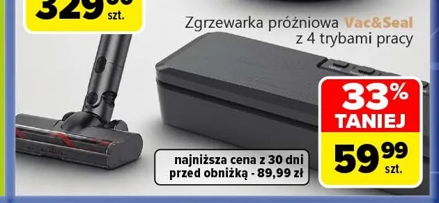 Zgrzewarka próżniowa Vac & Seal z 4 trybami pracy promocja w Carrefour