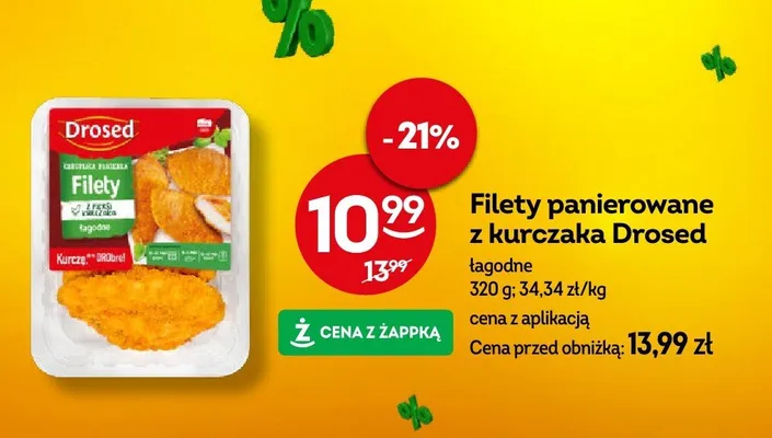 Filety panierowane z kurczaka łagodne promocja w Żabka