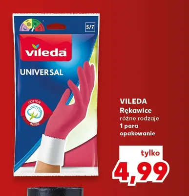 Rękawice Vileda promocja w Kaufland
