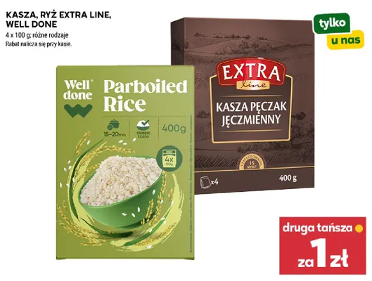 Kasza pęczak jęczmienny Extra Line promocja w Stokrotka