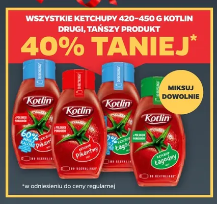 Ketchup łagodny Kotlin promocja w Netto