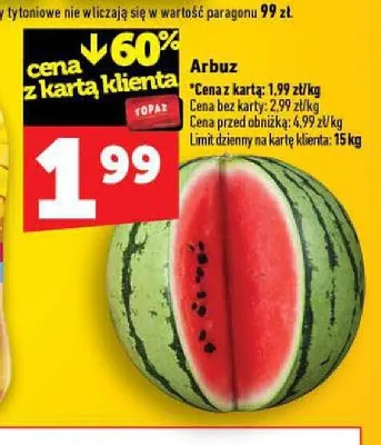 Arbuz promocja w TOPAZ