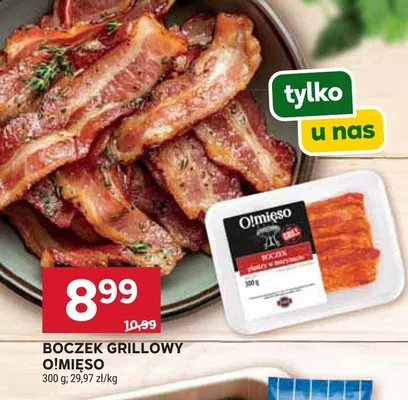 Boczek grillowy O!Mięso promocja w Stokrotka