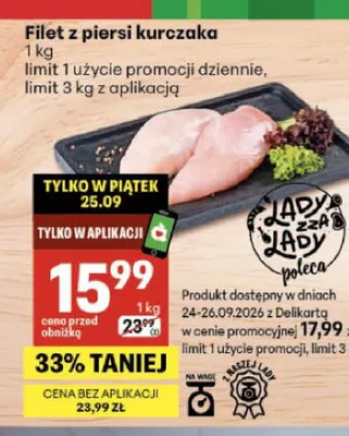 Filet z piersi kurczaka Delikatesy Centrum promocja w Delikatesy Centrum