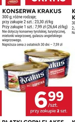 Konserwa łopatka Krakus promocja w Stokrotka