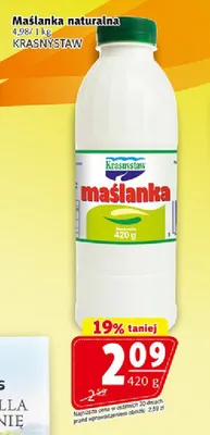 Maślanka naturalna Krasnystaw promocja w Prim Market