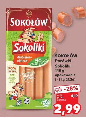 Parówki Sokoliki Sokołów promocja w Kaufland