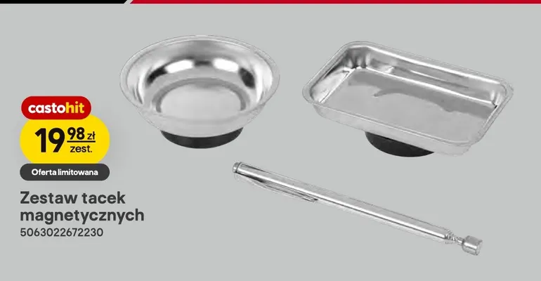 Zestaw tacek magnetycznych Forge Steel promocja w Castorama