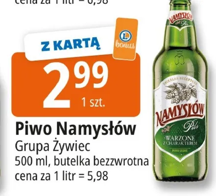 Piwo Namysłów Pils promocja w Leclerc