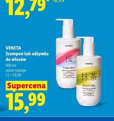 Odżywka do włosów nawilżająca Venita Sakura promocja w Lidl