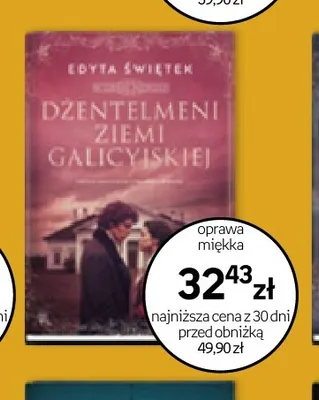 Książka Dżentelmeni Ziemi Galicyjskiej Edyta Świętek oprawa miękka promocja w Empik