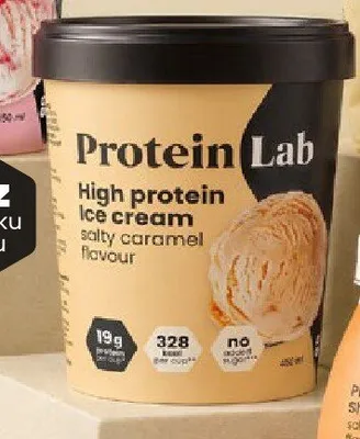 Lody Protein Lab High protein ice cream salty caramel flavour 450 ml promocja w Netto