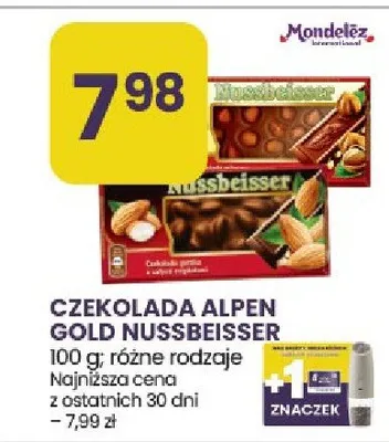Czekolada Alpen Gold Nussbeisser promocja w Stokrotka
