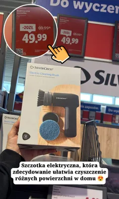 Elektryczna szczotka do czyszczenia Silvercrest promocja w Lidl
