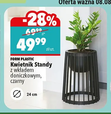 Kwietnik Standy z wkładem doniczkowym Form Plastic promocja w Biedronka