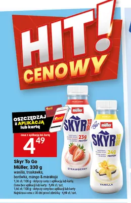 Skyr To Go Müller borówka promocja w Twój Market