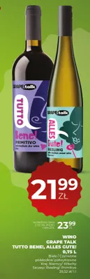 Wino białe Grape Talk Alles Gute! Riesling promocja w Duży Ben