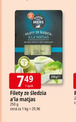 Filety ze śledzia a'la matjas Ronde des Mers promocja w Leclerc