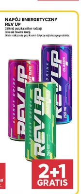 Napój energetyczny Rev Up promocja w Stokrotka