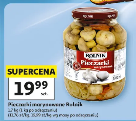 Pieczarki marynowane Rolnik promocja w Auchan
