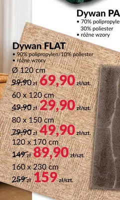 Dywan Flat Ø120 cm promocja w Salony Agata