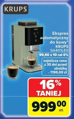 Ekspres automatyczny do kawy promocja w Carrefour