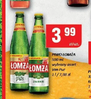 Piwo Łomża promocja w Chorten