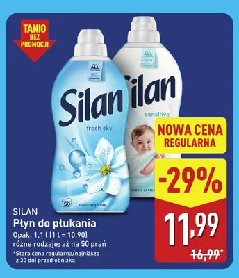 Płyn do płukania Sensitive Silan promocja w Aldi