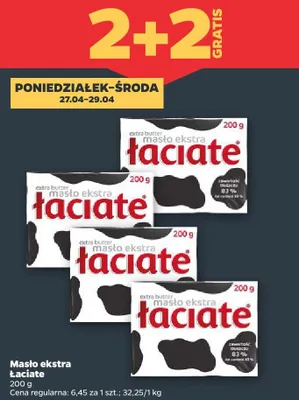Masło ekstra Łaciate promocja w Netto