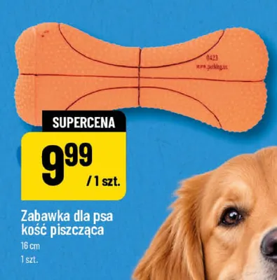 Zabawka dla psa kość piszcząca 16 cm promocja w POLOmarket