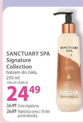 Balsam do ciała SANCTUARY SPA Signature Collection promocja w Hebe