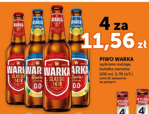 Piwo Warka promocja w ABC