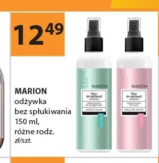 Odżywka bez spłukiwania Marion proste włosy promocja w Drogerie Laboo