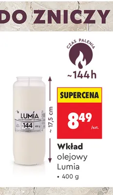 Wkład olejowy Lumia promocja w Biedronka