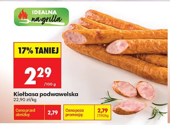 Kiełbasa podwawelska promocja w Biedronka