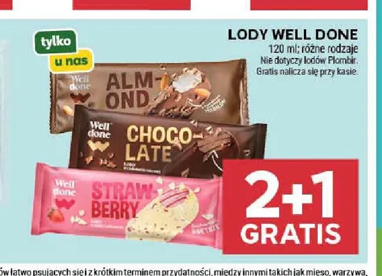 Lody Well Done promocja w Stokrotka