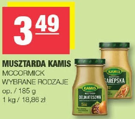 Musztarda Kamis McCormick promocja w SPAR