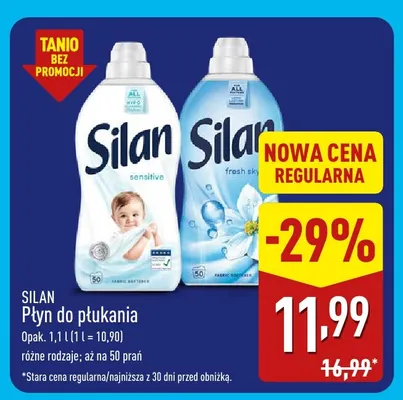 Płyn do płukania Silan fresh sky promocja w Aldi