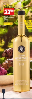 Wódka Adam Mickiewicz Gold promocja w Biedronka