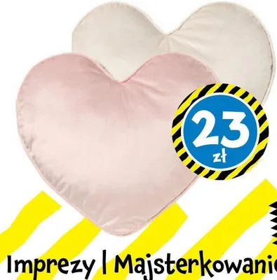 Poduszki w kształcie serca ok. 40 x 38 cm różne kolory promocja w Tedi